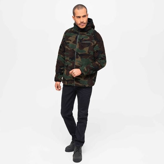 Kurtka Polarowa Brandit Teddyfleece Worker Woodland