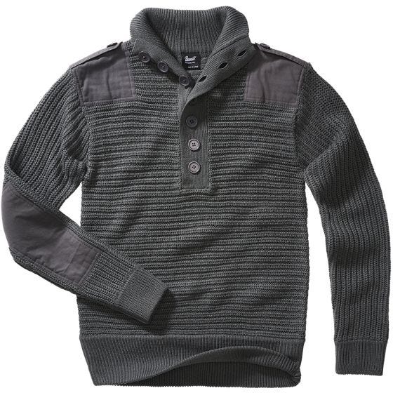 Sweter Brandit Alpin Pullover Troyer Anthracite