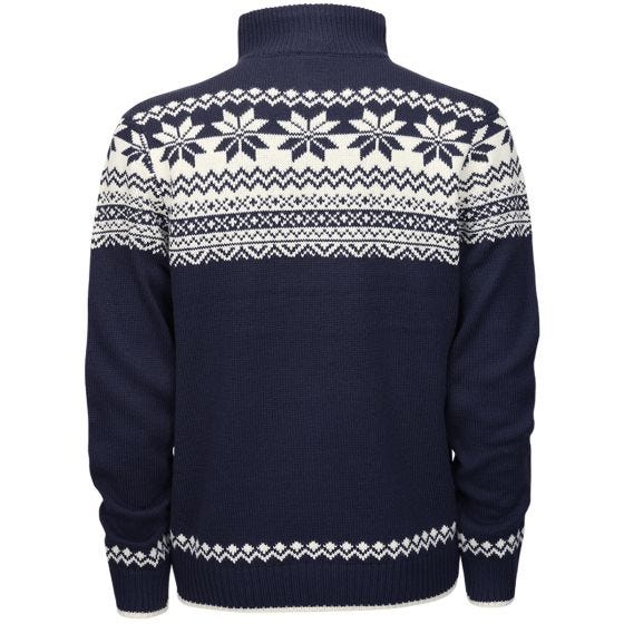 Sweter Brandit Troyer Norweger Pullover Granatowy