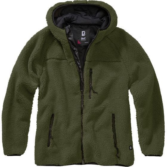 Kurtka Polarowa Damska Brandit Teddyfleece Oliwkowa