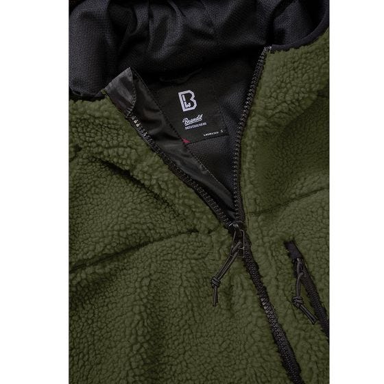 Kurtka Polarowa Damska Brandit Teddyfleece Oliwkowa