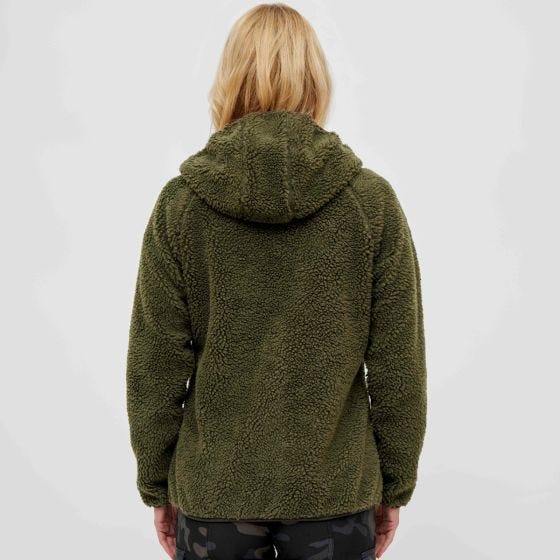 Kurtka Polarowa Damska Brandit Teddyfleece Oliwkowa