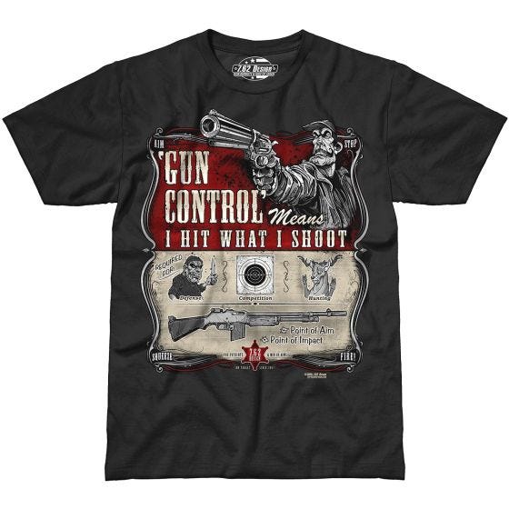 Koszulka T-shirt 7.62 Design Gun Control Czarna