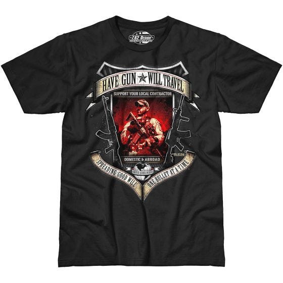 Koszulka T-shirt 7.62 Design Have Gun Will Travel Czarna