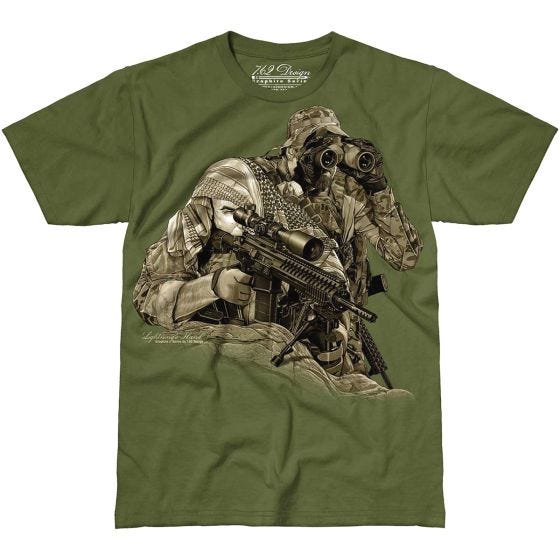 Koszulka T-shirt 7.62 Design Lightning's Hand Military Green
