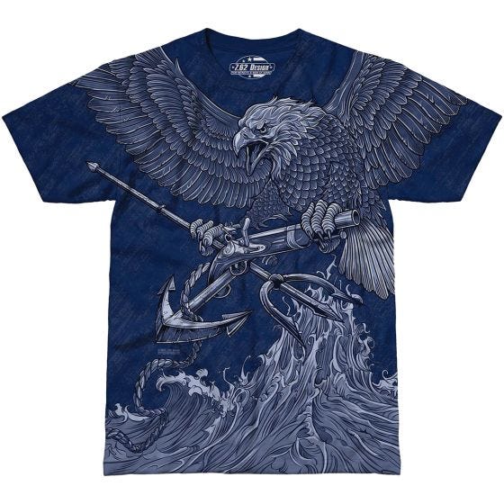 Koszulka T-shirt 7.62 Design USN Seals Naval Special Warfare Navy Blue