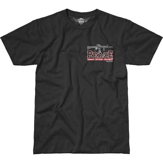 Koszulka T-shirt 7.62 Design Peace Through Superior Firepower Battlespace Czarna