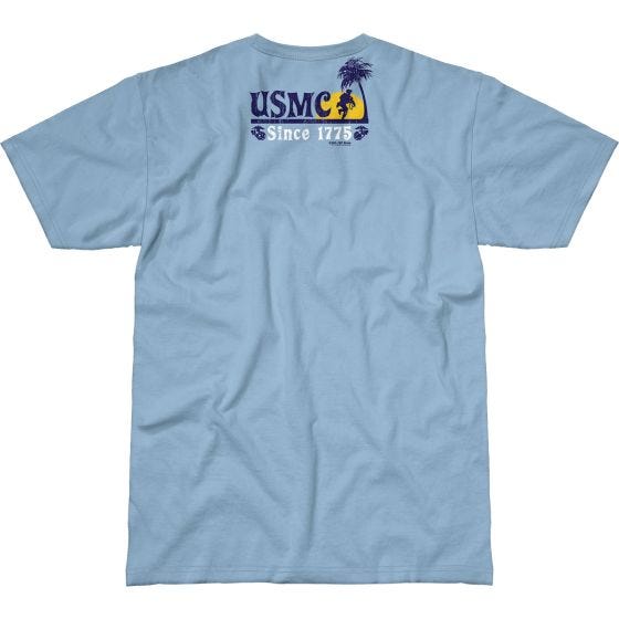 Koszulka T-shirt 7.62 Design USMC Beach Party Battlespace Sky Blue
