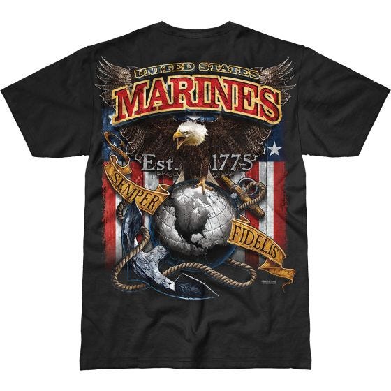 Koszulka T-shirt 7.62 Design USMC Fighting Eagle Battlespace Czarna