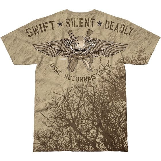 Koszulka T-shirt 7.62 Design USMC Recon Swift Silent Deadly Sand