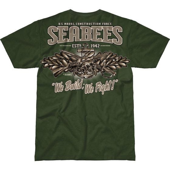 Koszulka T-shirt 7.62 Design USN Seabees Vintage Battlespace Military Green