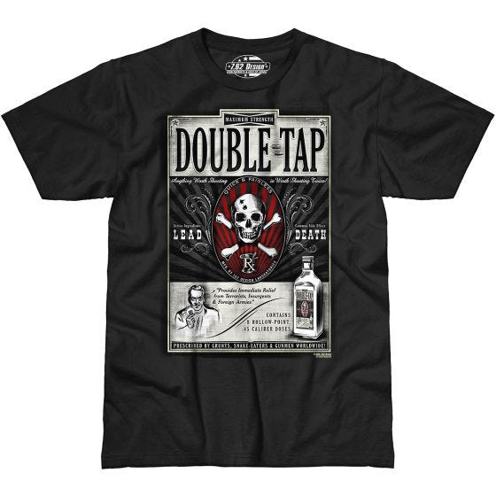 Koszulka T-shirt 7.62 Design Double Tap Czarna