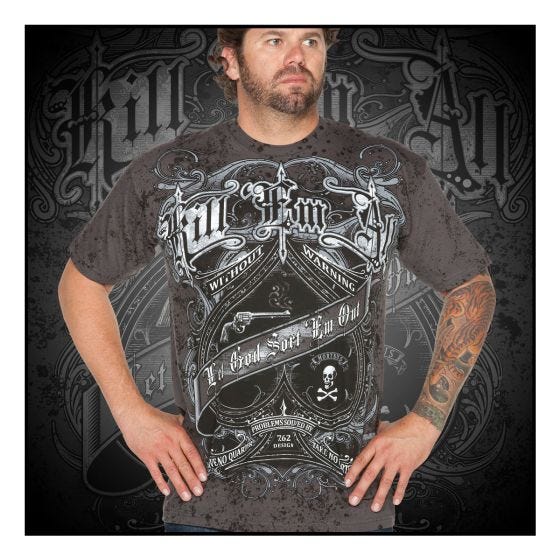 Koszulka T-shirt 7.62 Design Kill Em All Charcoal