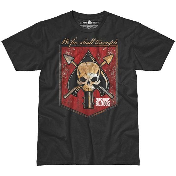 Koszulka T-shirt 7.62 Design Red Bloods Battle Spade Czarna