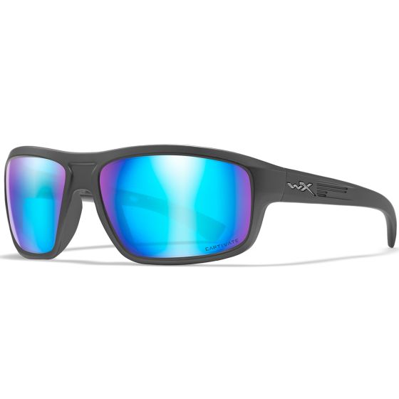Okulary Taktyczne Wiley X WX Contend - Captivate Polarized Blue Mirror - Matte Graphite