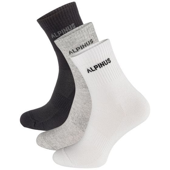 Skarpety Alpinus Alpamayo 3-Pack Czarne-Szare-Białe