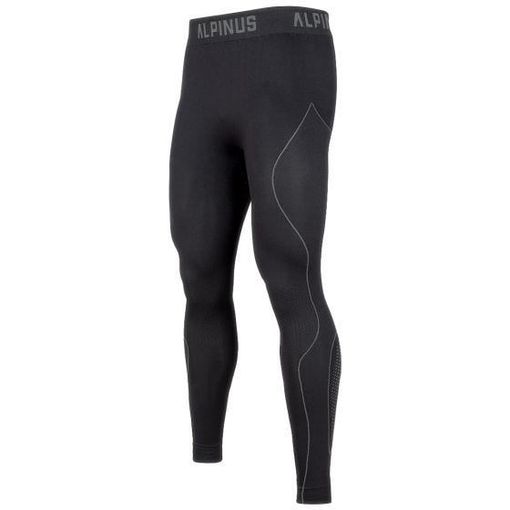 Spodnie Termoaktywne Męskie Alpinus Active Base Layer Czarno-Szare