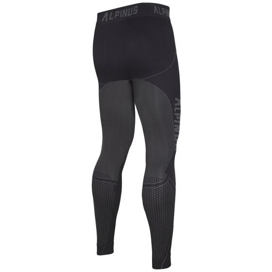 Spodnie Termoaktywne Męskie Alpinus Active Base Layer Czarno-Szare