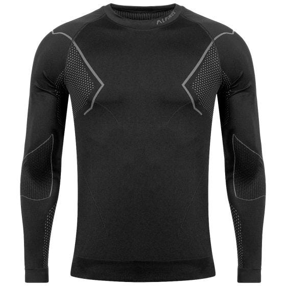 Bielizna Termoaktywna Męska Alpinus Active Base Layer Set Czarno-Szara
