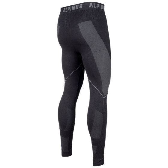 Spodnie Termoaktywne Męskie Alpinus Tactical Base Layer Czarno-Szare