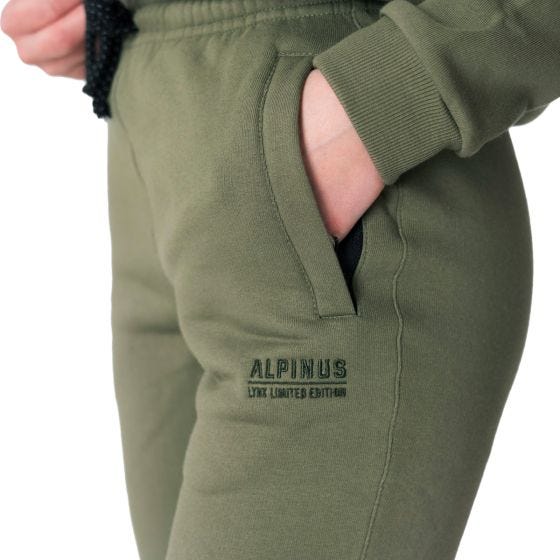 Spodnie Bawełniane Damskie Alpinus Eco Lynx Oliwkowe