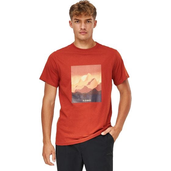 Koszulka T-Shirt Alpinus Active Drefekal Pomarańczowa