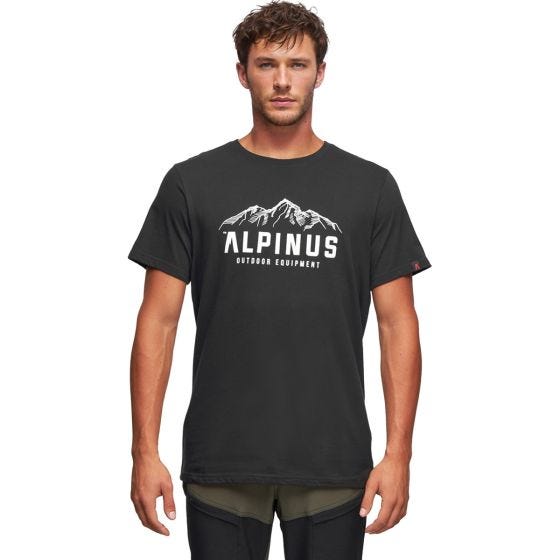 Koszulka T-Shirt Męska Alpinus Mountains Active Czarna