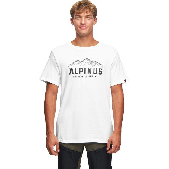 Koszulka T-Shirt Męska Alpinus Mountains Active Biała
