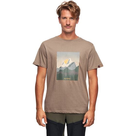 Koszulka T-Shirt Alpinus Active Numbur Beżowa