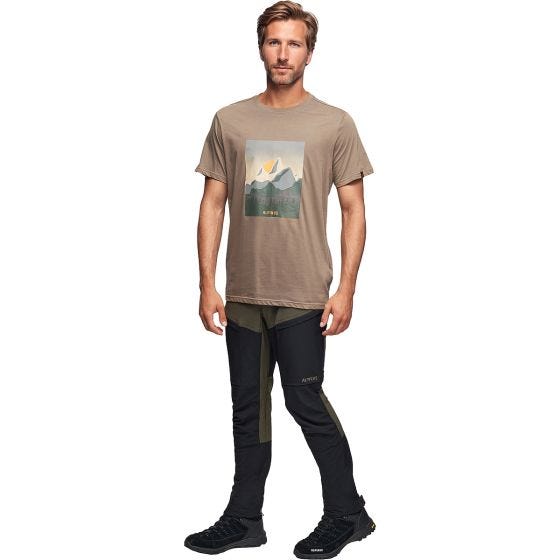 Koszulka T-Shirt Alpinus Active Numbur Beżowa