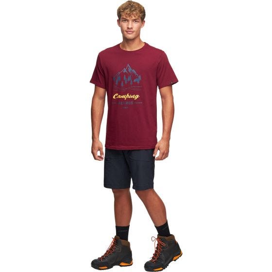 Koszulka T-Shirt Męska Alpinus Active Polaris II Bordowa