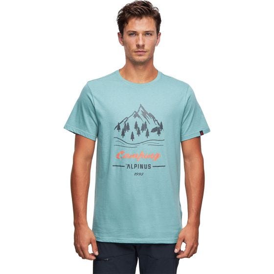 Koszulka T-Shirt Męska Alpinus Active Polaris Miętowa