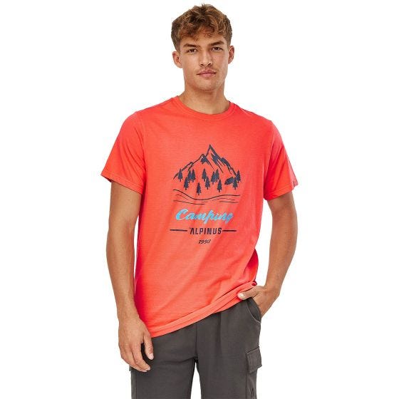 Koszulka T-Shirt Męska Alpinus Active Polaris Różowa