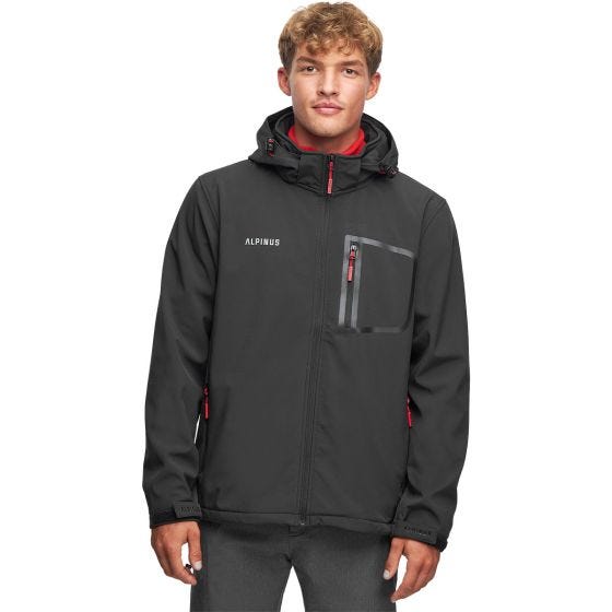 Kurtka Softshell Męska Alpinus City Stenshuvud Czarna