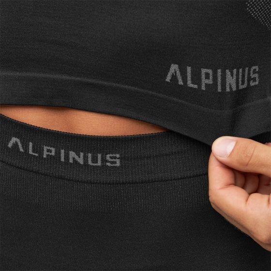 Komplet Męskiej Bielizny Termoaktywnej Alpinus Outdoor IDRE Czarny