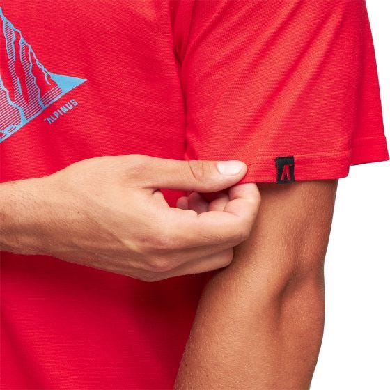 Koszulka T-Shirt Alpinus Tactical Skilbrum Czerwona