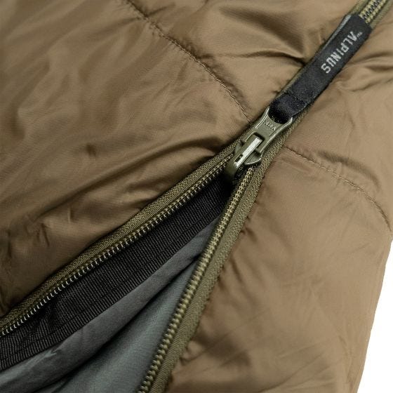 Śpiwór Alpinus Survival 1300 (Left) Zielony