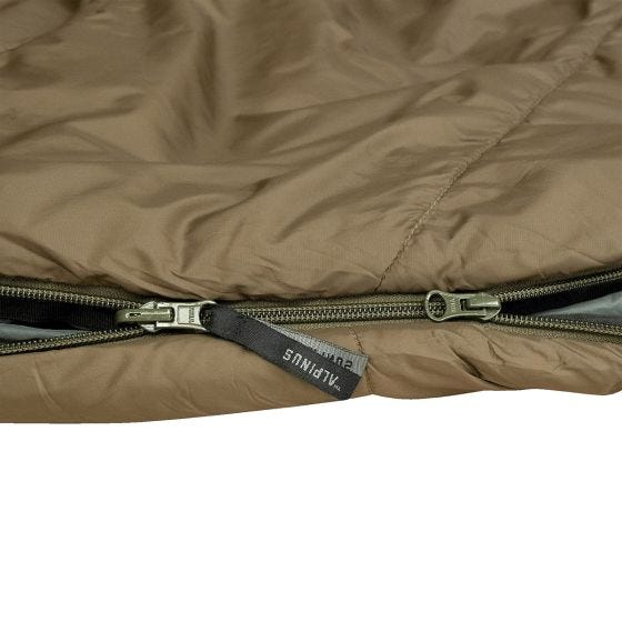 Śpiwór Alpinus Survival 1300 (Left) Zielony