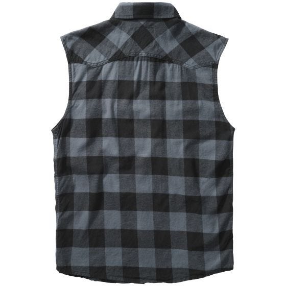 Koszula Brandit Check Sleeveless Czarno-Szara