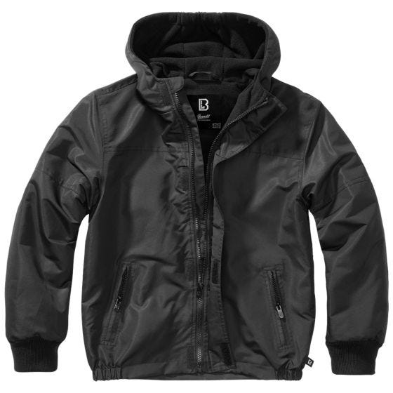 Kurtka Dziecięca Brandit Windbreaker Front Zip Czarna