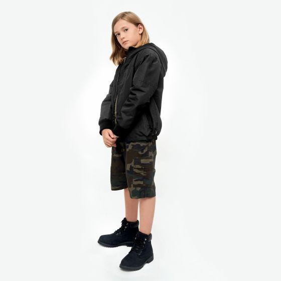 Kurtka Dziecięca Brandit Windbreaker Front Zip Czarna