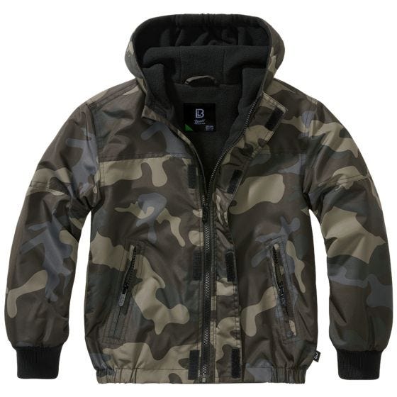 Kurtka Dziecięca Brandit Windbreaker Front Zip Dark Camo