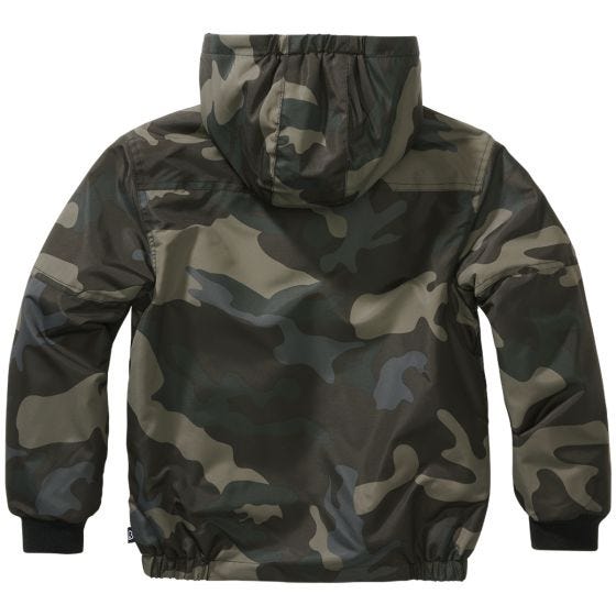 Kurtka Dziecięca Brandit Windbreaker Front Zip Dark Camo