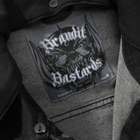 Kurtka Jeansowa Brandit Motörhead Cradock Denimjacke Czarna
