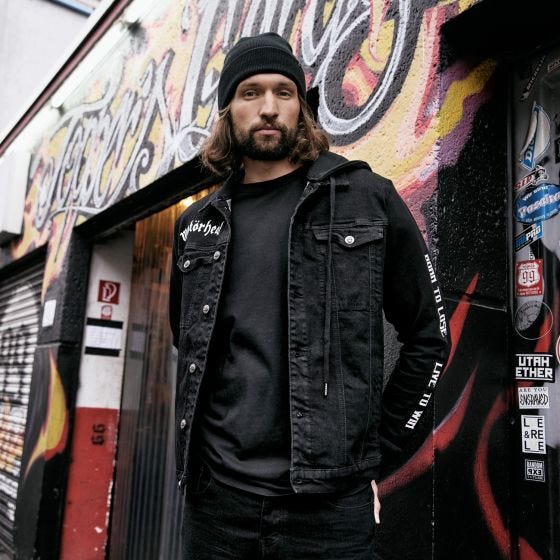 Kurtka Jeansowa Brandit Motörhead Cradock Denimjacke Czarna