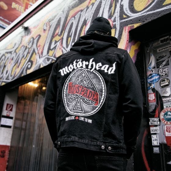 Kurtka Jeansowa Brandit Motörhead Cradock Denimjacke Czarna