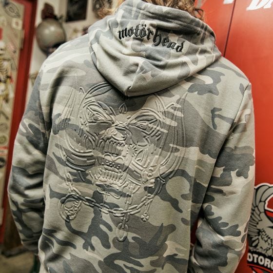 Bluza z Kapturem Brandit Motörhead Sweathoody Grey Camo