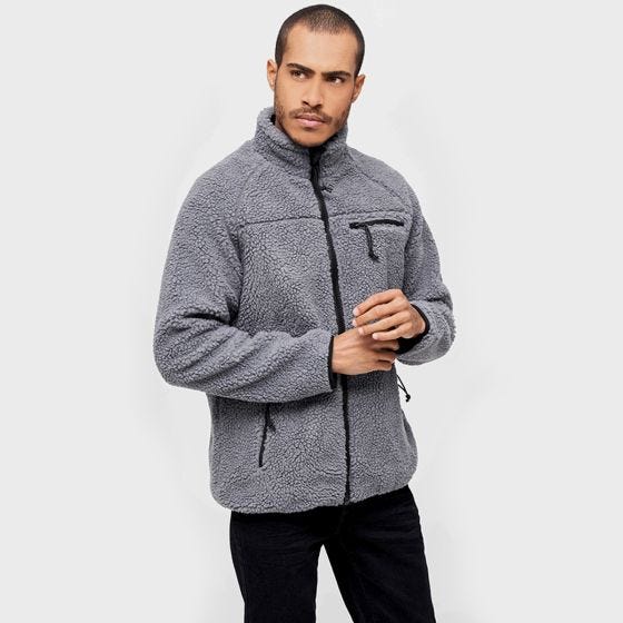 Kurtka Polarowa Brandit Teddyfleece Anthracite