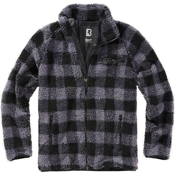 Kurtka Polarowa Brandit Teddyfleece Czarno-Szara