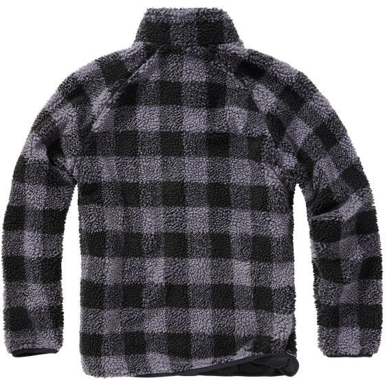 Kurtka Polarowa Brandit Teddyfleece Czarno-Szara